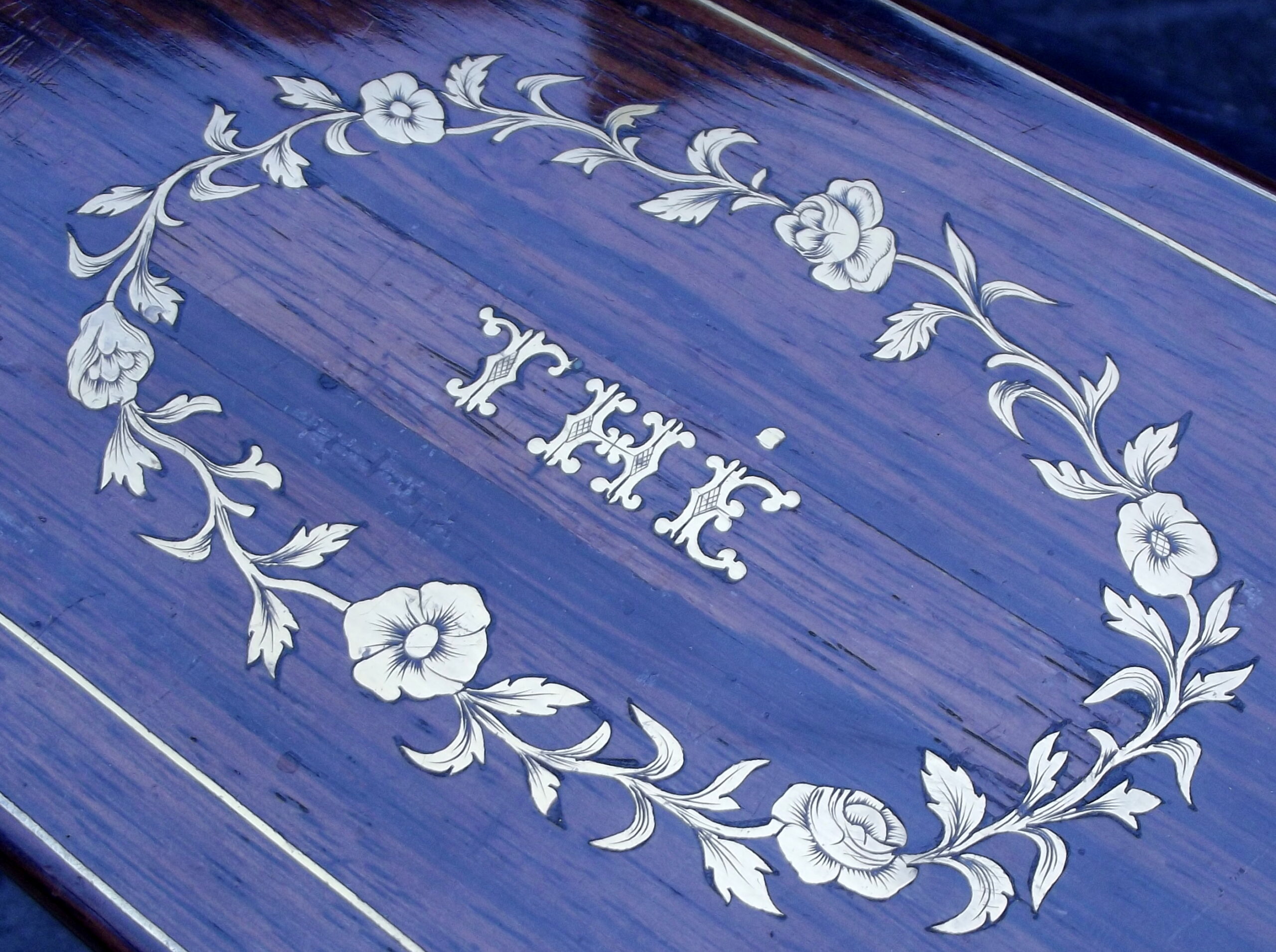 573 Sold French Rosewood Inlayed Tea Caddy - Circa 1880 - Image 2