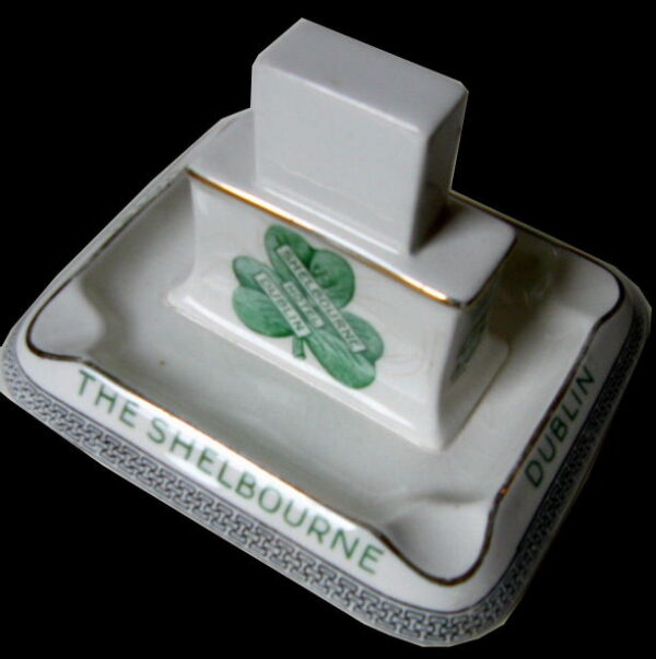 649 Sold Mintons Shelbourne Hotel Ashtray Circa 1900