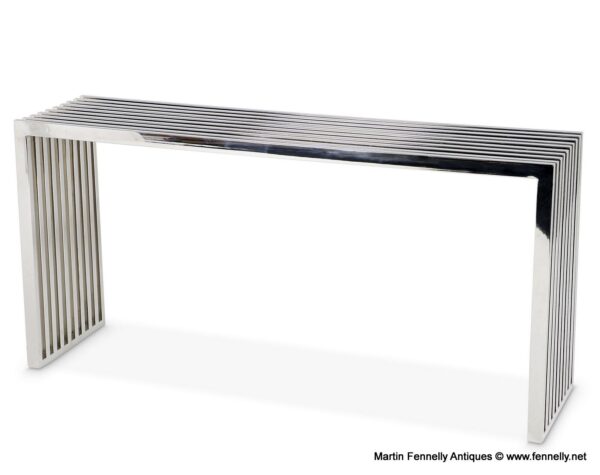 M135 Sold Carlisle Console Table - Stainless Steel - Architectural Design