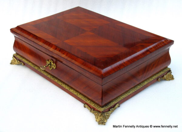668 Superb Antique French Kingwood Casket dating to Circa 1870
