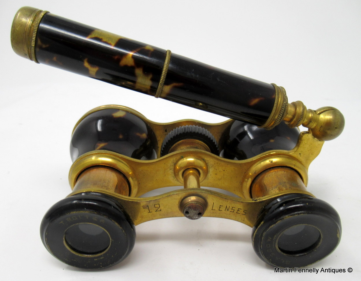 374 Sold Fine Pair Tortoiseshell and Ormolu Opera Glasses John Trotter Edinburgh 19thCt - Image 2