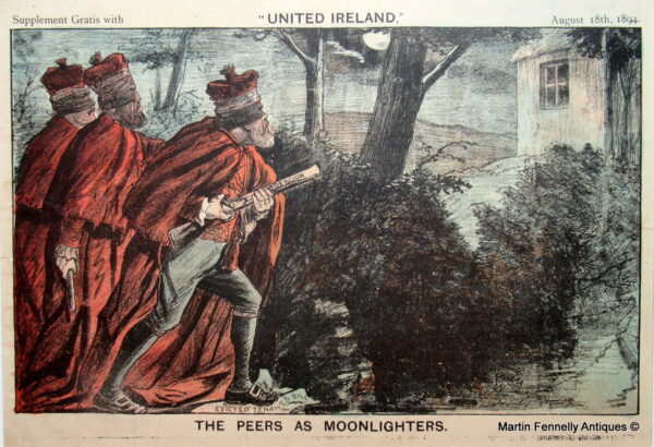 151a Rare Set of old United Ireland Magazine Satirical Cartoons all Late Victorian and original