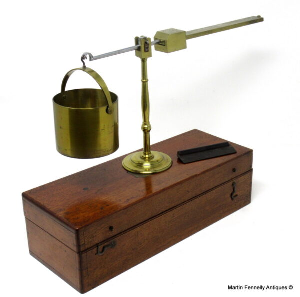 621 Sold English Chondrometer Corn Scales in original Box - Dring and Fage of London