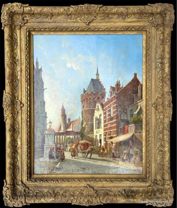 921  Pieter Cornelis Dommersen - Oil on Board - Utrecht  Holland