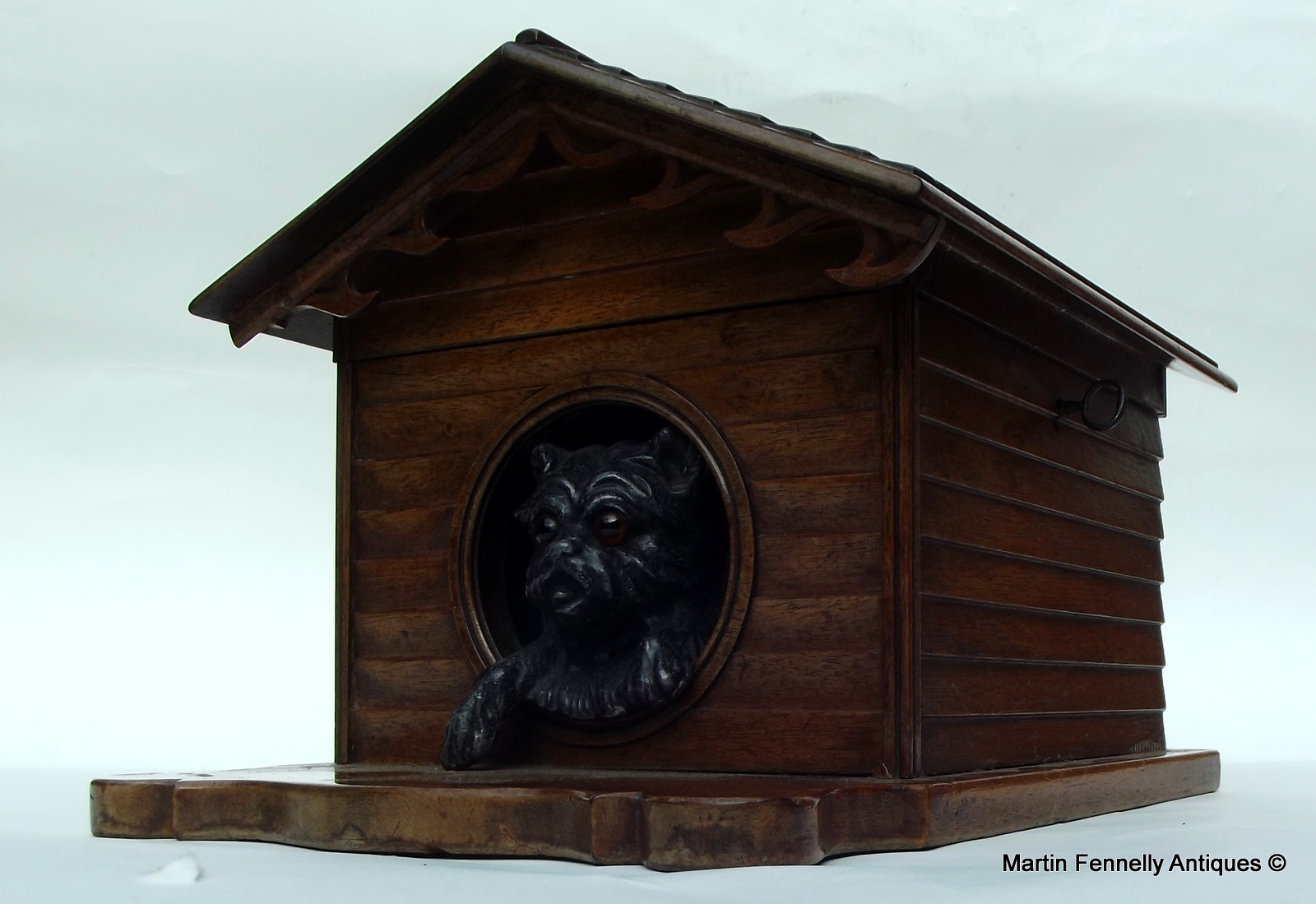 231 Rare Canine Themed Humidor - Circa 1880 - Image 4