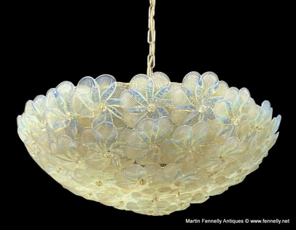 193 Sold Rare Murano Crystal Chandelier - Circa 1950 - Italian