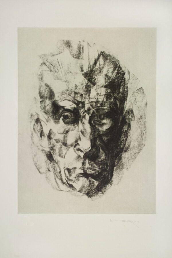 724 Sold Louis Le Brocquy - Image Samuel Beckett  - Intaglio print Limited Edition 2009