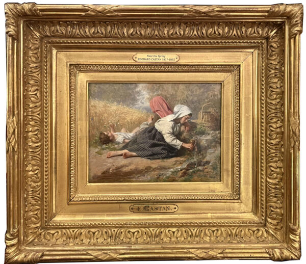 413 Sold Pierre Jean Edmond Castan (French, 1817-1892) Oil on Board