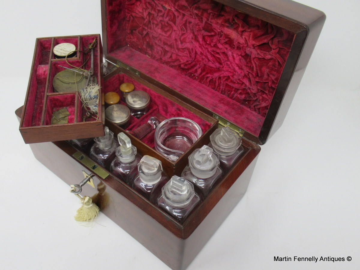 285 Rare Antique Apothecary Chest - Complete with Contents Circa 1840 - Image 4