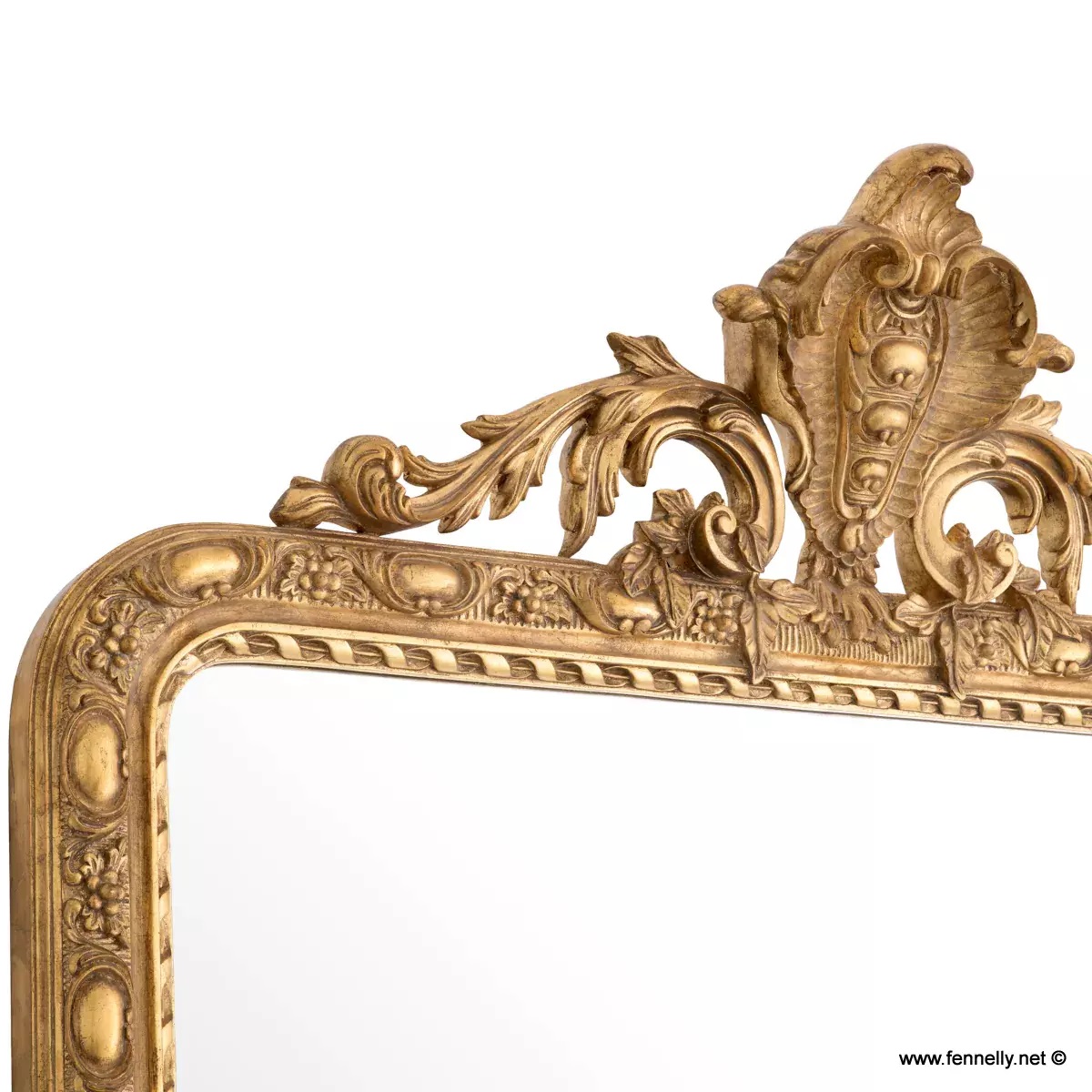M181 Large Pair of Gilt Carved Mahogany Mirrors - Ludovico Mirrors - Image 4