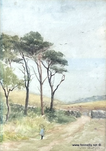 247 Sold Rose Maynard Barton 1856-1929 - Watercolour - Hill of Howth