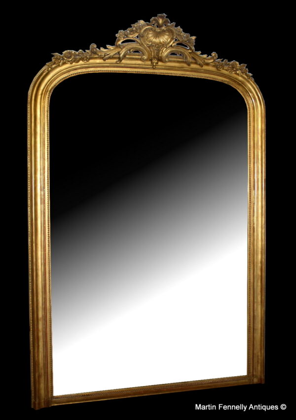 698 Sold Large Gilt French Mirror - Circa 1880 - Superb Condition