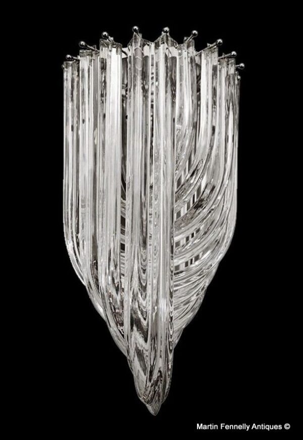 891 Sold Chandelier - Venini - Italy - Superb Mid Century Dynamic Design Circa 1960
