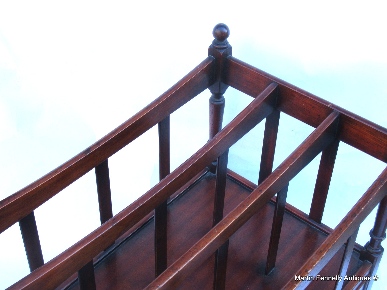 545 Sold English Edwardian Mahogany Canterbury - Circa 1900 - Image 4