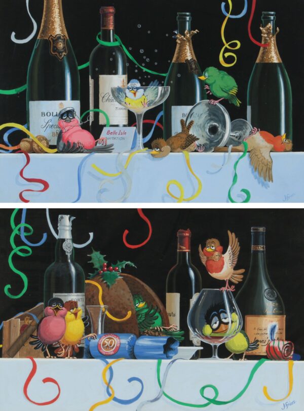 M143 Sold Julian Friers RUA, 'Wildfowl Party' Pair