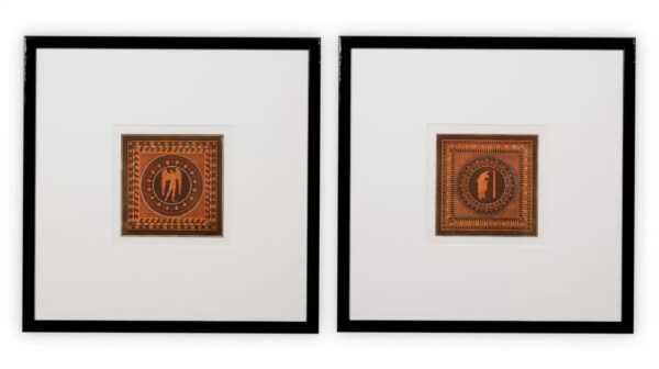 M178 Pair of Framed William Hamilton Vase Prints