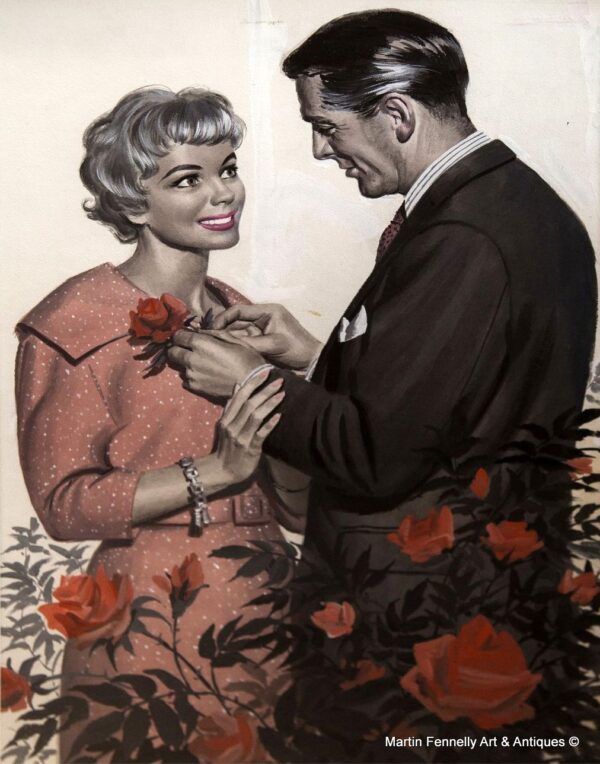 M050 Danish Watercolour Jørgen Myller Circa 1960 - Rare