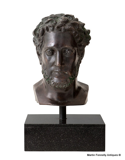 004 Bronze Bust - Alexander The Great - Classical Elegance
