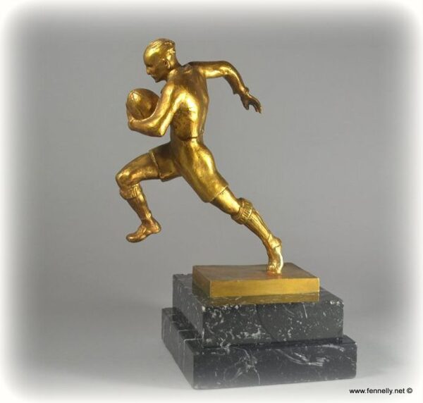 373 Sold Edouard Fraisse (1880-1956) - Bronze - Touchdown Sprint