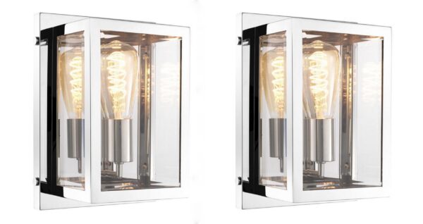 M053 Pair of Odeon Wall Lights - Nickel  - Eichholtz