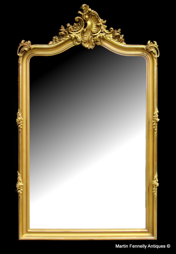 286 Sold Antique French Gilt Mirror Circa 1890