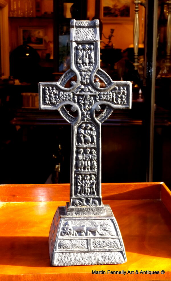 532 Sold Goggin - Rare Irish Bog Oak Cross - Superb Quality - Muiredach's High Cross