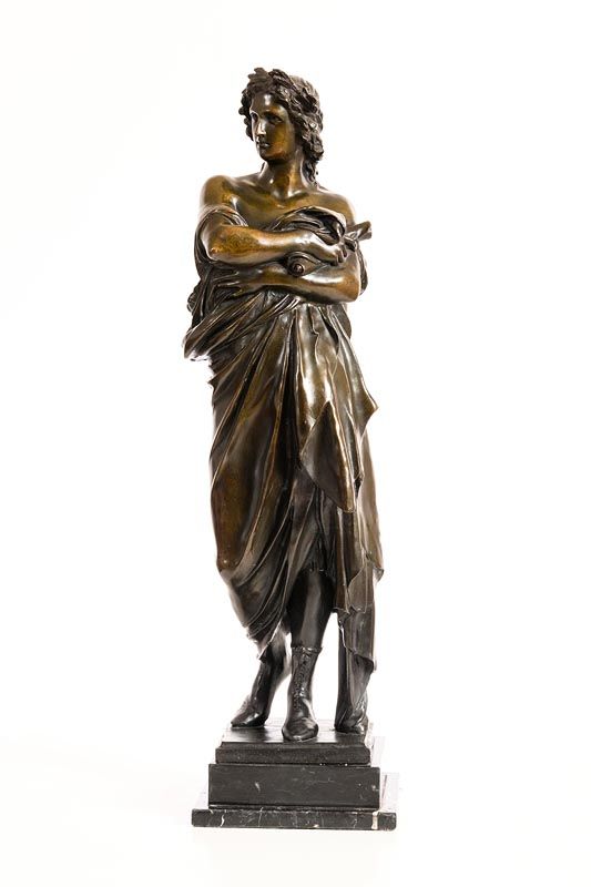 789 Large Bronze of Virgil after Jules Dalou - Early 20th Century