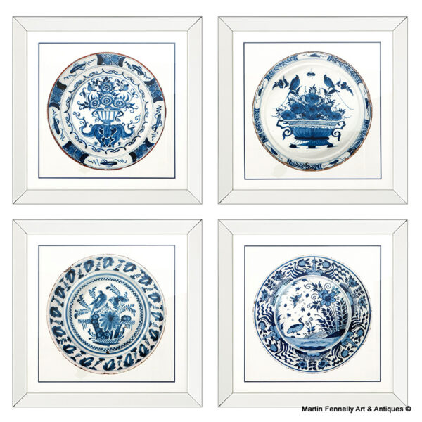 M033 Sold Set of Four - Chinese Imperial Plates in print -  Framed