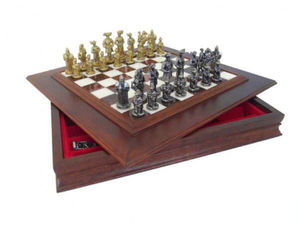 671 Sold Italian Chess Board and Hand Made Pieces - Excellent Quality