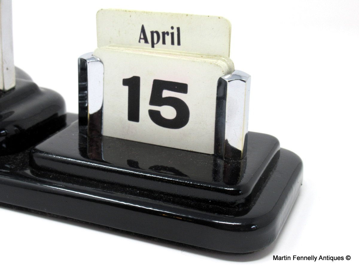 248 Sold Rare Art Deco Barometer-Desk Set Circa 1948 - Field Aircraft Instuments Ltd - Image 4