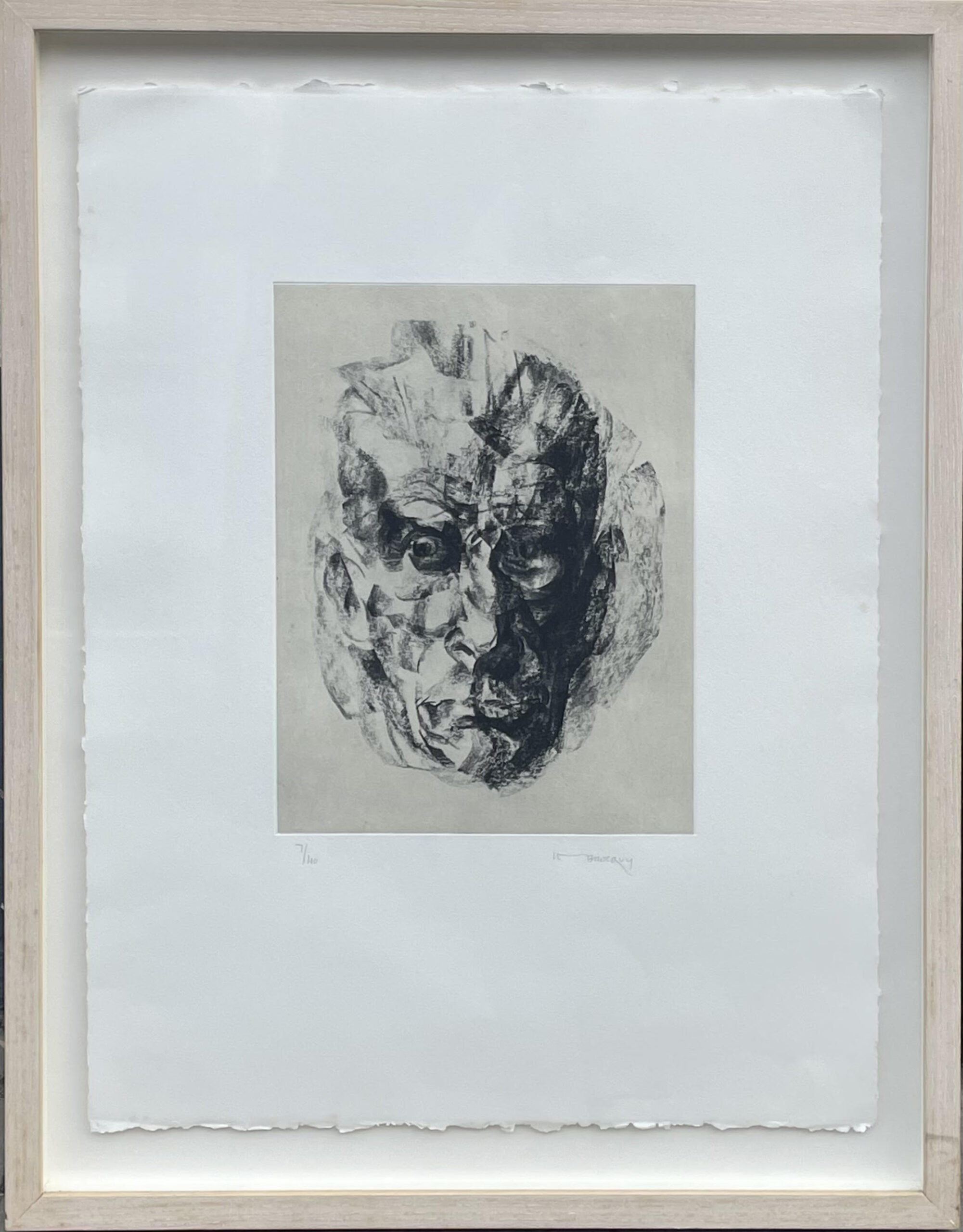 724 Sold Louis Le Brocquy - Image Samuel Beckett - Intaglio print Limited Edition 2009 - Image 2