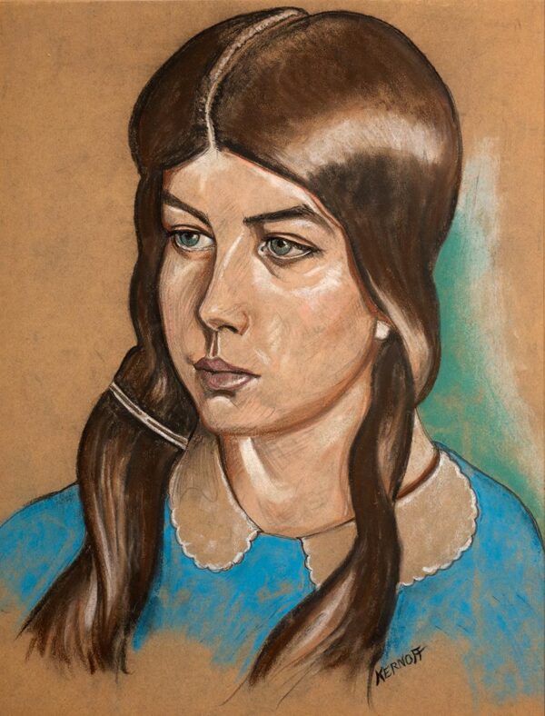 146 Harry Kernoff RHA (1900-1974) - Pastel - Portrait of a Girl
