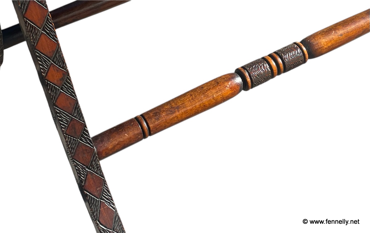 855 Superb and Rare Killarney Edwardian Irish Table - Carved Oak - Image 5