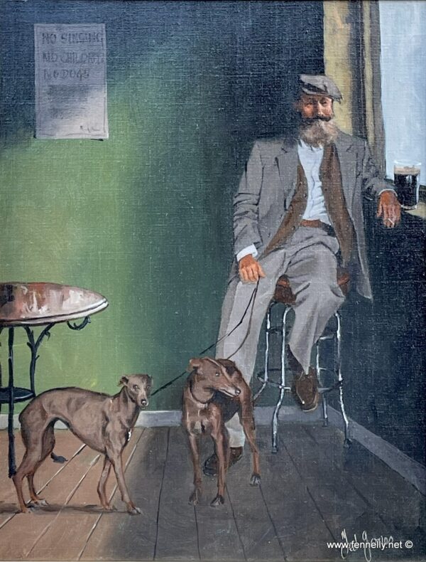 599  Sold Ted Jones - No Dogs Allowed - Circa 1992