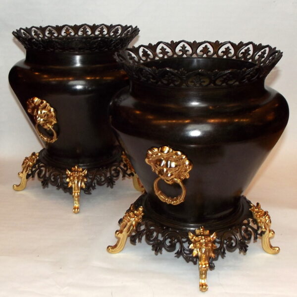 678 Sold Pair Of French Plant Stands - Super Quality - Circa 1900