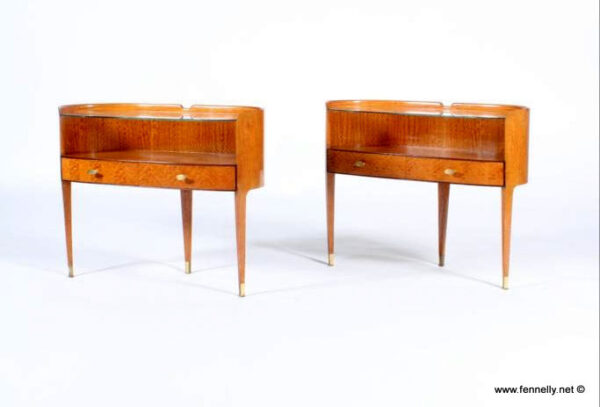 932 Sold Stunning Pair of Paola Buffa Night Stands - Circa 1945 - Italian