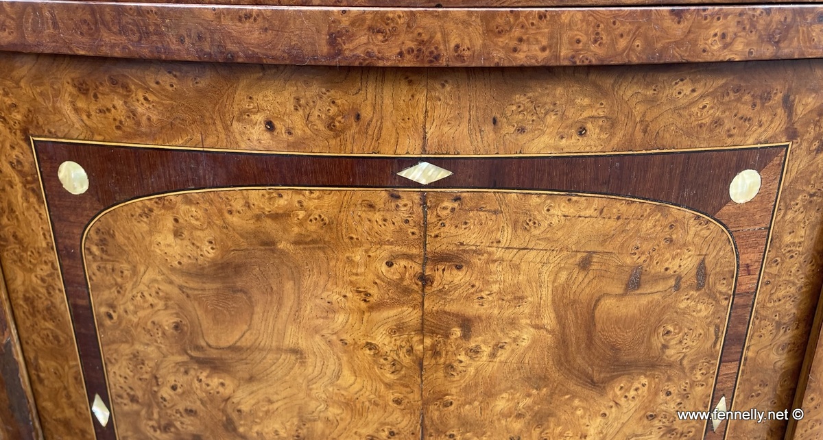 949 Stunning Pair of French Walnut Cabinets - Circa 1890 - Image 5