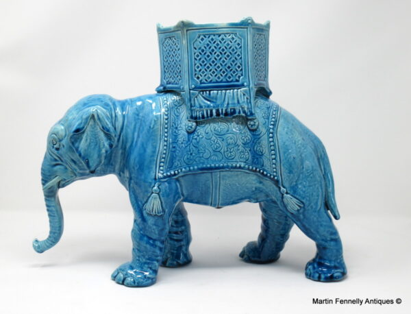 122 Sold Royal Worcester Porcelain Elephant - Circa 1880 - Good Condition