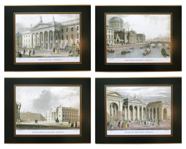239 Boxed Rare Set of Dublin Themed Placemats by the famed Ladyclare Company