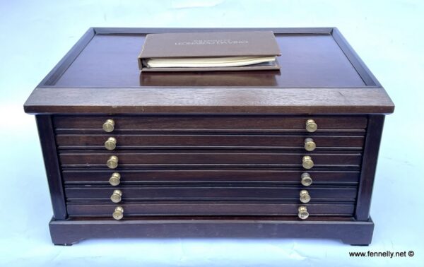 136 Sold 1975 John Pinches Genius of Leonardo da Vinci Silver Proof 50 Medal Set