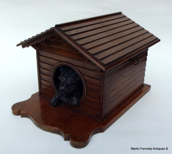 231 Rare Canine Themed Humidor - Circa 1880