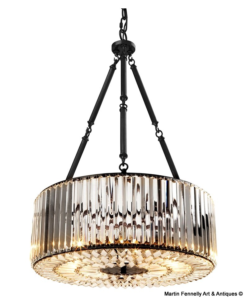 539 The Infinity Chandelier - Art Deco Style - Large