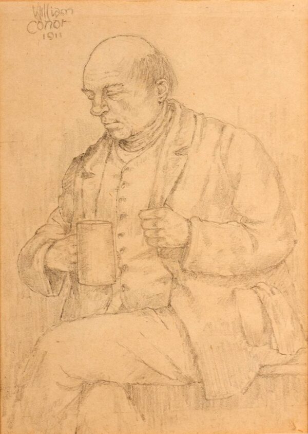 102 Portrait of a Gentleman, 1911 William Conor OBE RHA RUA ROI (1881-1968)