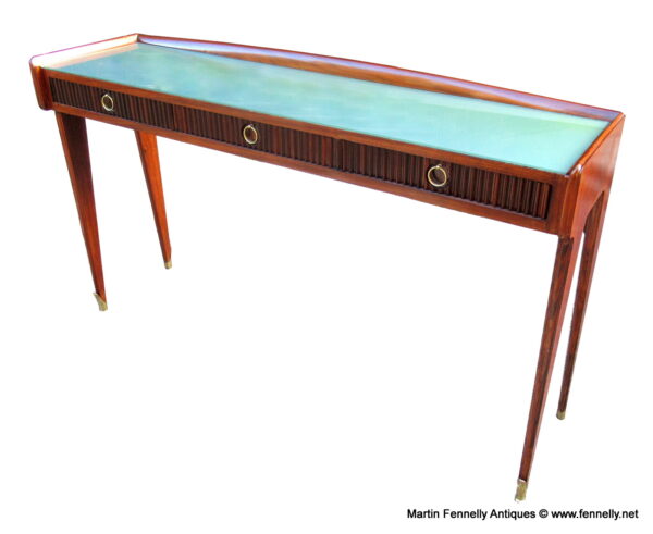 272 Sold Mid Century Italian Console Table by Paolo Buffa - Mahogany