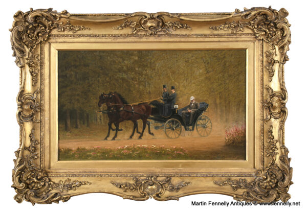 282 Sold Portrait of Johannes Eliza Criellaert - Dated 1897 - Oil on Canvas