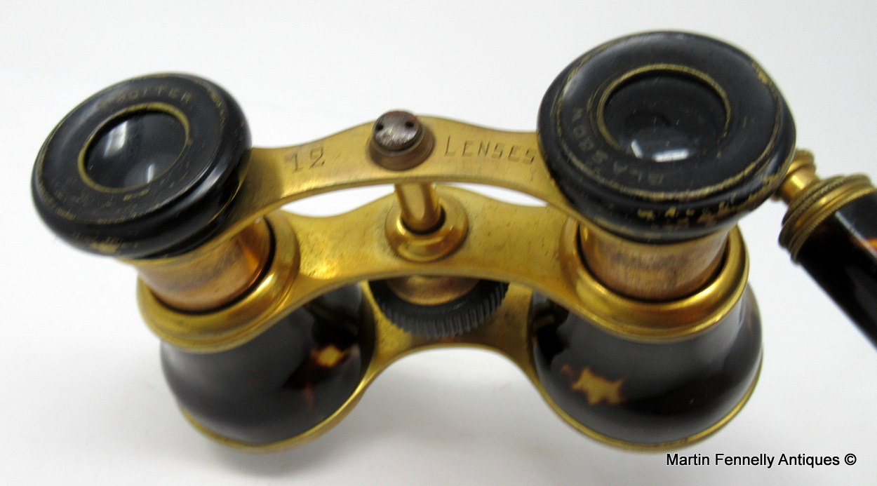 374 Sold Fine Pair Tortoiseshell and Ormolu Opera Glasses John Trotter Edinburgh 19thCt - Image 3