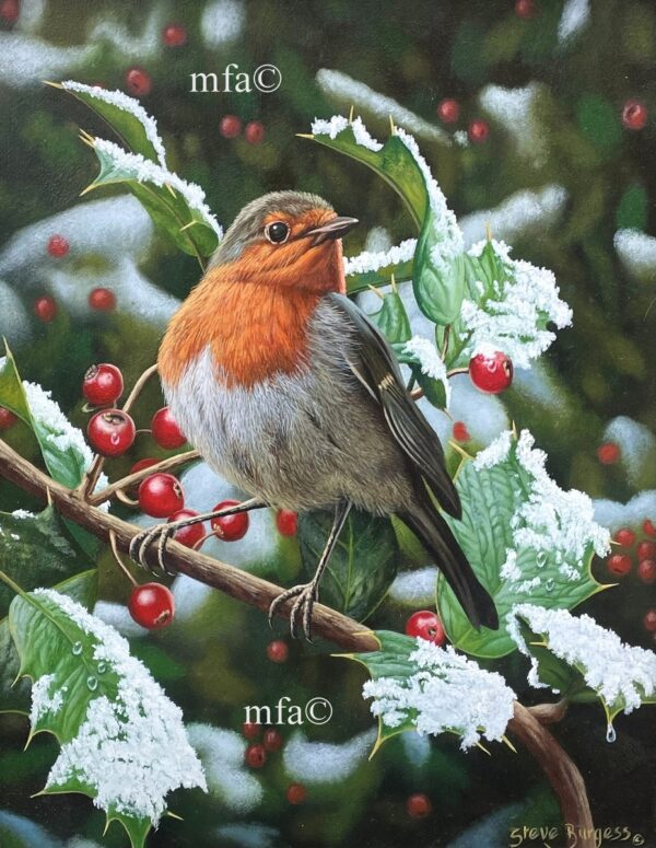 008  'First Snow' Oil on Panel Steve Burgess (Born 1960)