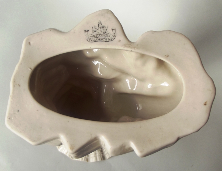 958 Sold Irish Belleek Cornucopia Vase Second Black Mark 1891-1926 - Image 5