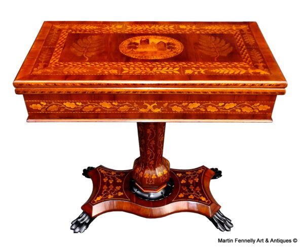 954 Sold Museum Quality Irish Killarney Antique Table Circa 1870