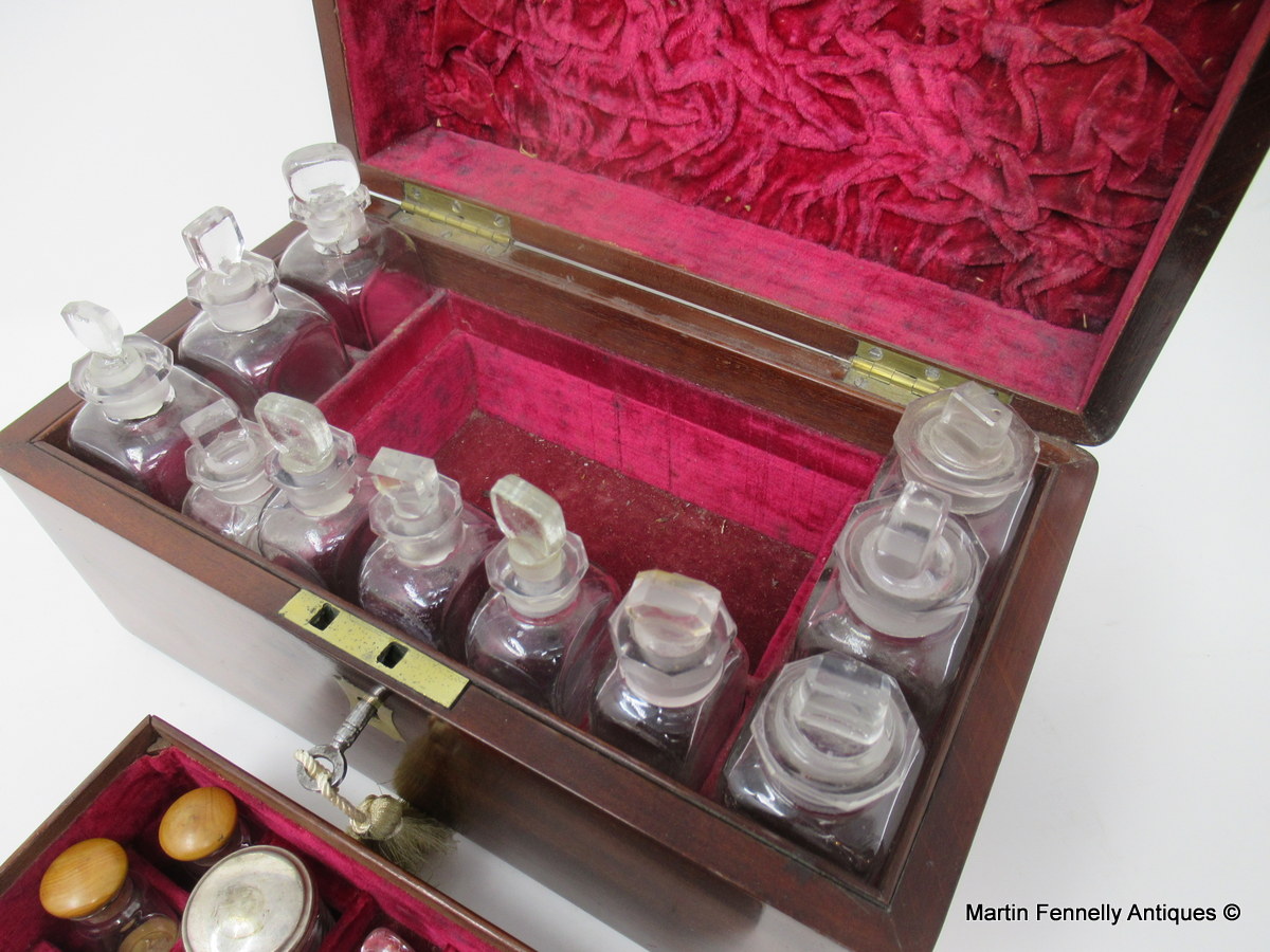 285 Rare Antique Apothecary Chest - Complete with Contents Circa 1840 - Image 6